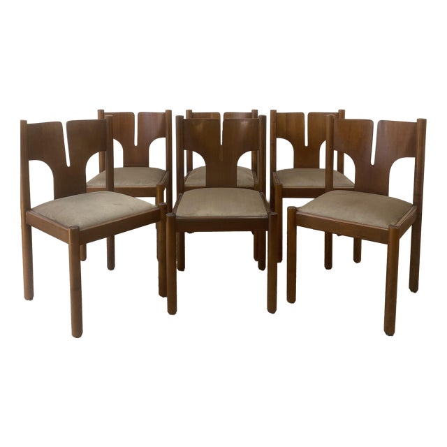 Vintage Italian Chairs from Mobil Girgi, 1960s, Set of 6 For Sale