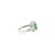 Green Certified Zambian Emerald Statement Ring in 14k Gold Size 7 For Sale - Image 8 of 12