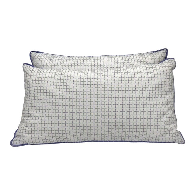 Throw Pillows, Light Lavender Rectangular Pillows, 2000s - Set of 2 For Sale