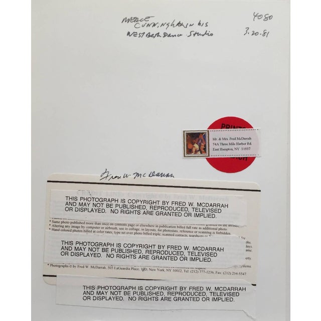 Fred McDarrah, Merce Cunningham 1981, 1981 For Sale - Image 4 of 4