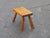 1960s 1960s Vintage Solid Wood Brutalist Stool, Dutch Design For Sale - Image 5 of 7