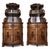 French Pair 19th Century French Napoleon III Period Corner Cabinets ~ Vaisseliers For Sale - Image 3 of 15
