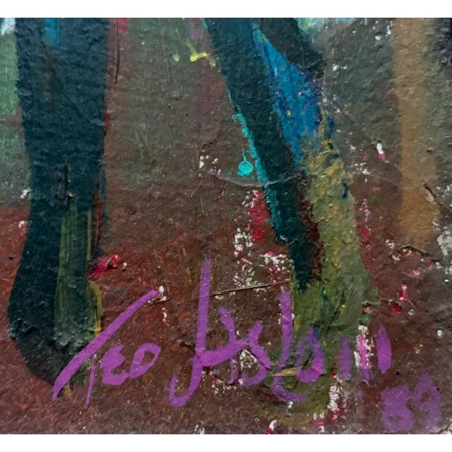 American Painter Ted Jaslow Painting - The Secret - Signed For Sale In New York - Image 6 of 8
