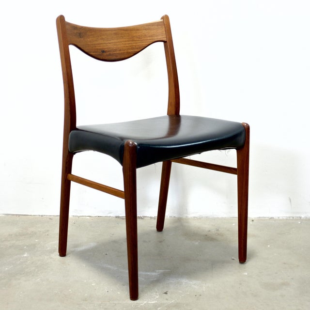 1950s Glyngøre Stolefabrik Set of 4 Rosewood Model No. Gs60 Dining Chairs Designed by Arne Wahl Iversen For Sale - Image 5 of 14