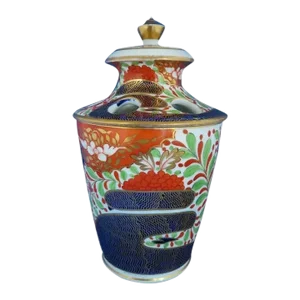 1815 Antique George III Chamberlains Worcester Imari Porcelain Potpourri Vase