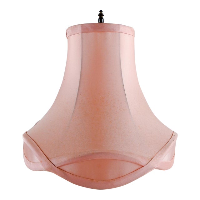 Vintage Pink Silk lampshade W/Finial Chairish