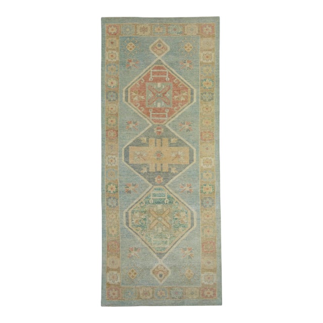 Turkish Oushak Rug 5' x 11'11" #18030 For Sale