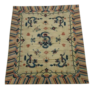 Antique Chinese Dragon Design Rug
