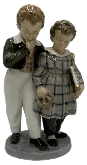 Porcelain Figurine Siblings from Royal Copenhagen, Denmark, 1960s