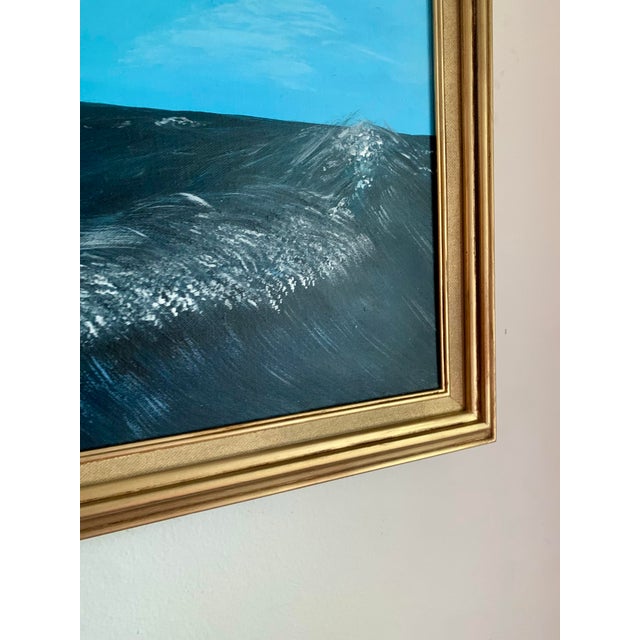 2020's Impressionist Style Original Seascape Painting For Sale - Image 6 of 7