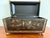 Wood Large Regency Style Black and Gold Chinoiserie Decorated Box For Sale - Image 7 of 12