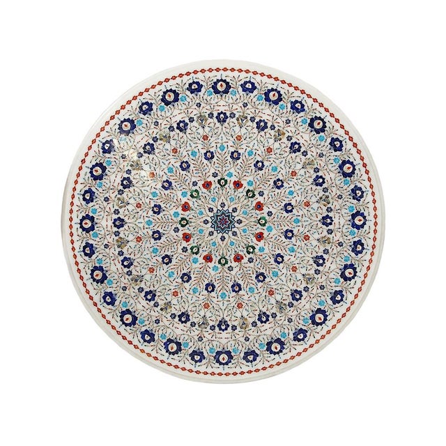 Marble Table with Brass Frame For Sale - Image 3 of 18