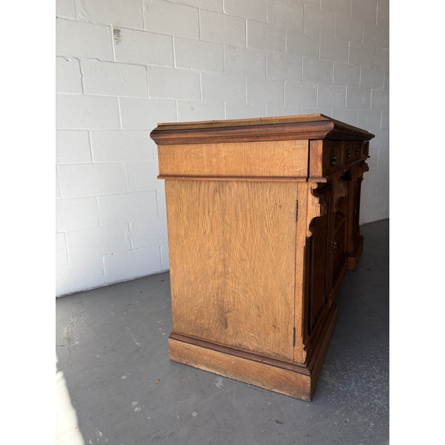 19th Century English Oak Sideboard For Sale - Image 9 of 12