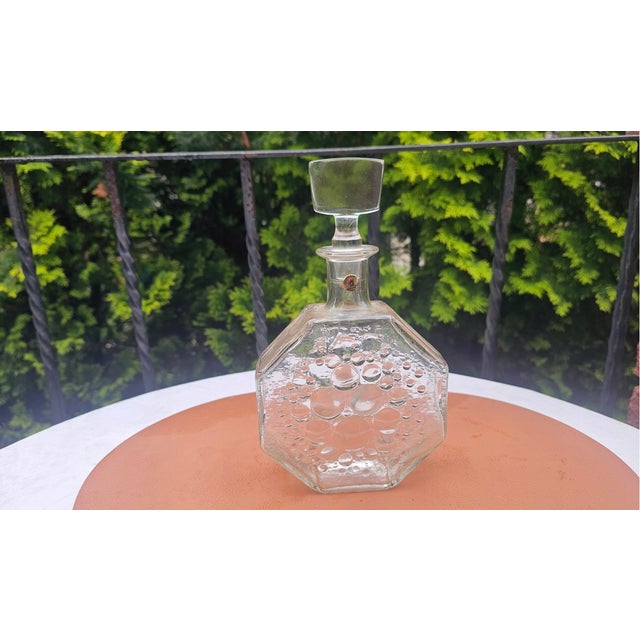 White Stella Polaris Series Glass Carafe by Nanny Still for Riihimäen Lasi, 1960s, Set of 2 For Sale - Image 8 of 8