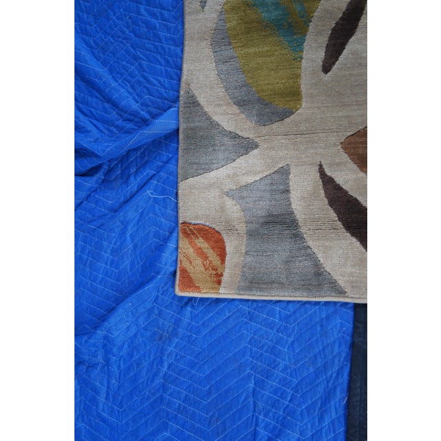 Karastan Artois Mathias Fog Abstract 74800-14114 Area Rug Carpet 5.5' X 8' For Sale - Image 9 of 12