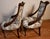 White 1930s Pair of French Mahogany Spring-Seat Living Room Side Fireplace Chairs For Sale - Image 8 of 11