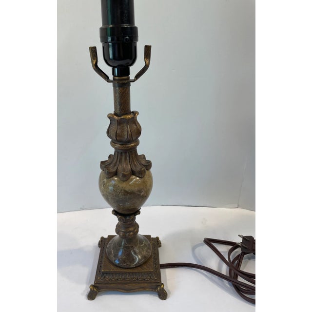 Pretty marble base desk lamp!