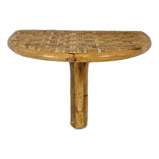 1970's Bentwood Bamboo & Rattan Wall Bracket For Sale