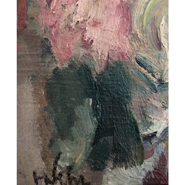 Modern Henri Fehr, Jeune fille au rouge à lèvres, Oil on Canvas, Framed For Sale - Image 3 of 13