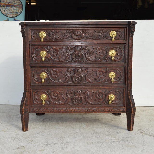 19th Century Italian Carved Dresser For Sale - Image 4 of 11