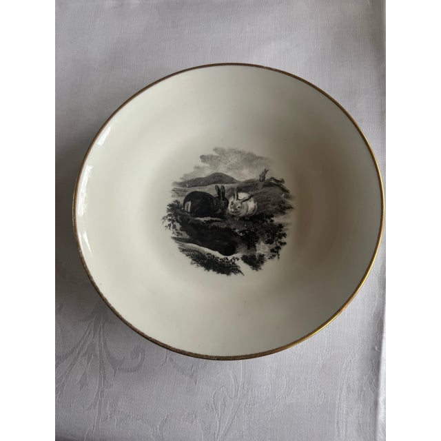 1800s Spode Bat Printing Black Monochrome Bone China Tea Service - Set 40 PCS For Sale - Image 10 of 12