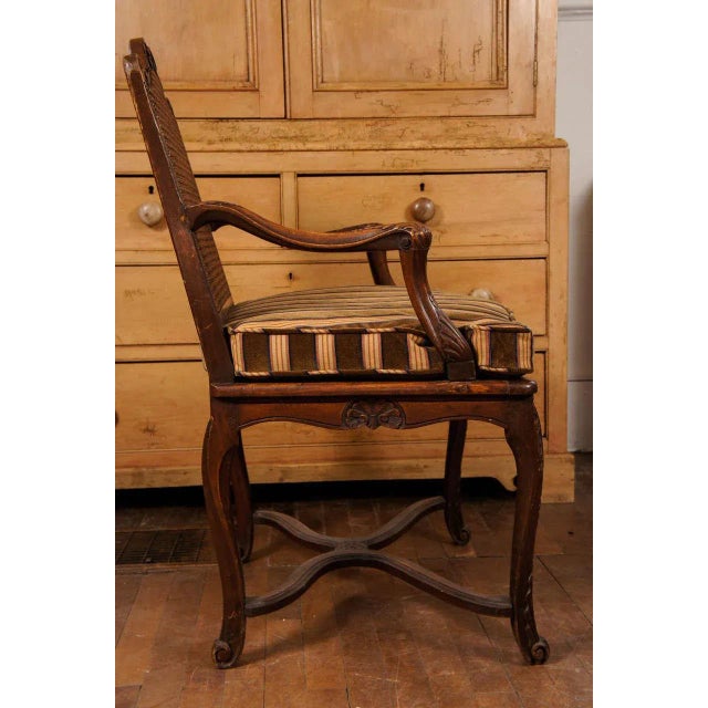 Traditional French Regence Carved Chair For Sale - Image 3 of 9