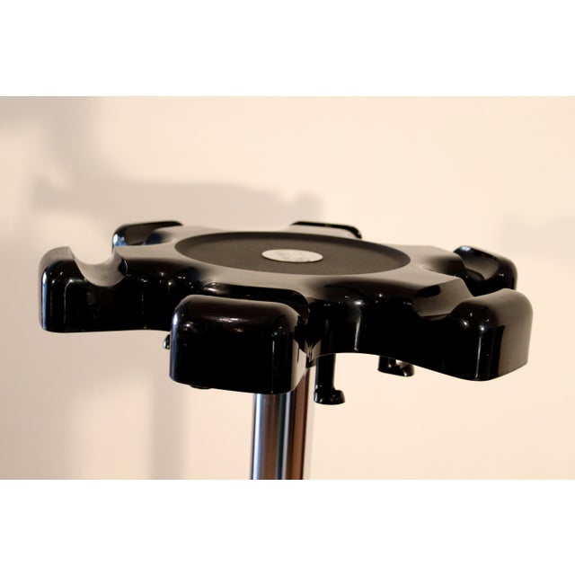Black Vip Coat Rack and Umbrella Stand by Paolo Orlandini and Roberto Lucci for Velca, 1970s For Sale - Image 8 of 16