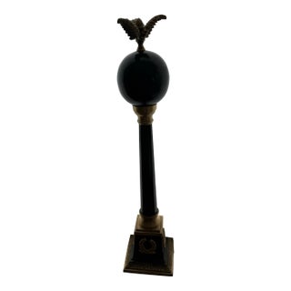 Gran Tour Style Metal Tall French Empire Neo-Classical Obelisk Statuette For Sale