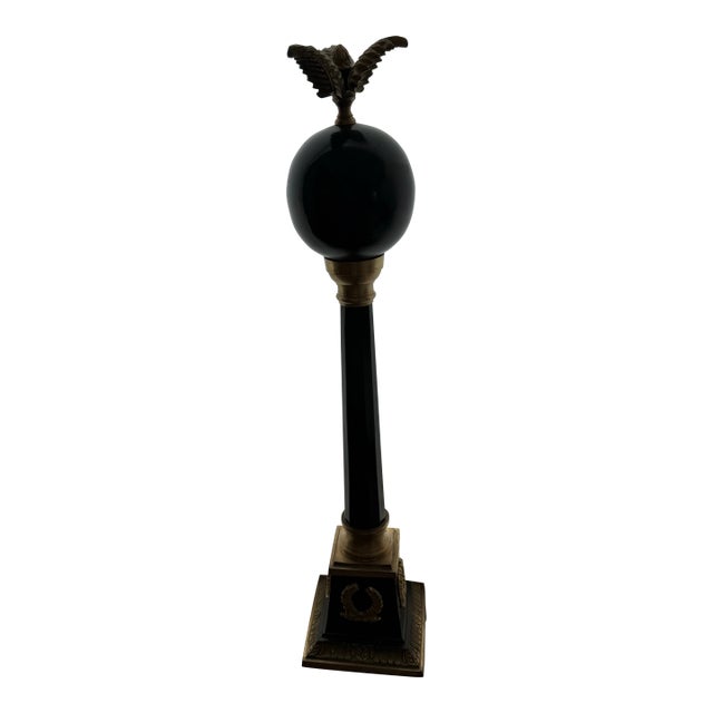 Gran Tour Style Metal Tall French Empire Neo-Classical Obelisk Statuette For Sale