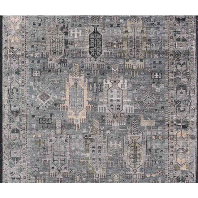 Modern Khotan Hand-Knotted Wool Rug by Keivan Woven Arts, 9' X 12' For Sale - Image 4 of 15