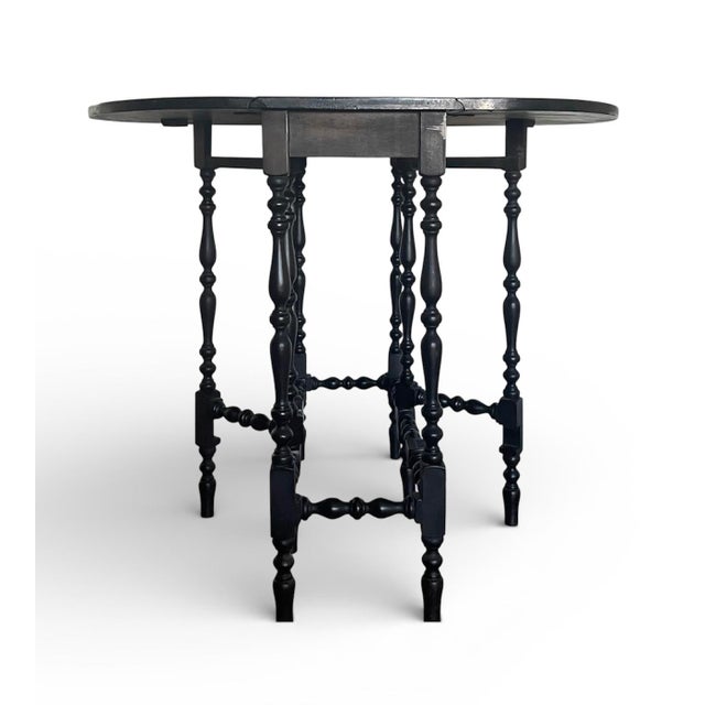 Traditional Antique Drop Leaf Table For Sale - Image 3 of 6