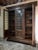 Walnut and Lead Glass Bookcase, Italy, 1950s For Sale - Image 6 of 18