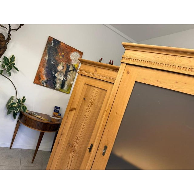 Gründerzeit 3-Piece Wardrobe in Softwood For Sale - Image 9 of 18
