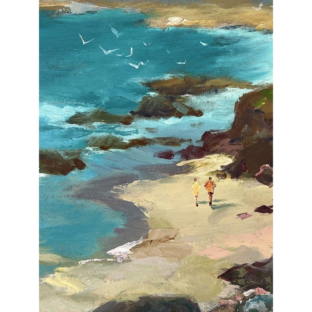 Oil Painting Lighthouse by the Sea on the Beach Yuriy Suprunchuk For Sale - Image 6 of 11
