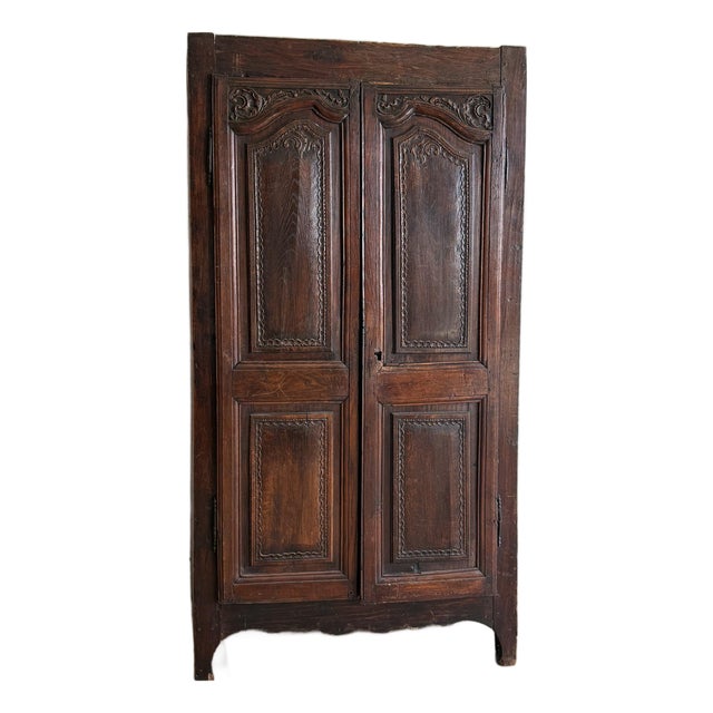 18th c. French Oak Cabinet For Sale