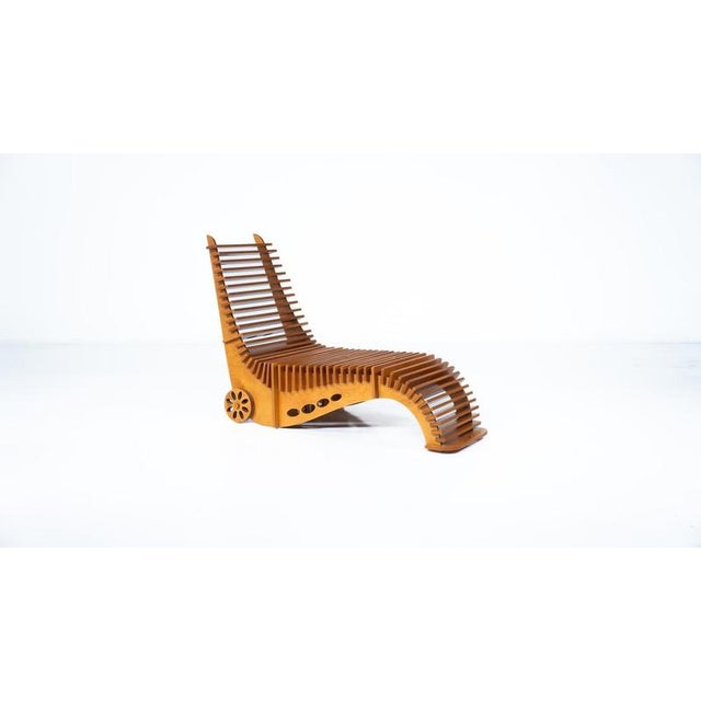 Mid-Century Wooden Lounge Chair, Italy, 1960s For Sale - Image 3 of 14