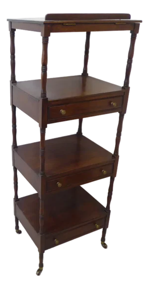 Vintage Regency Style Mahogany Etagere