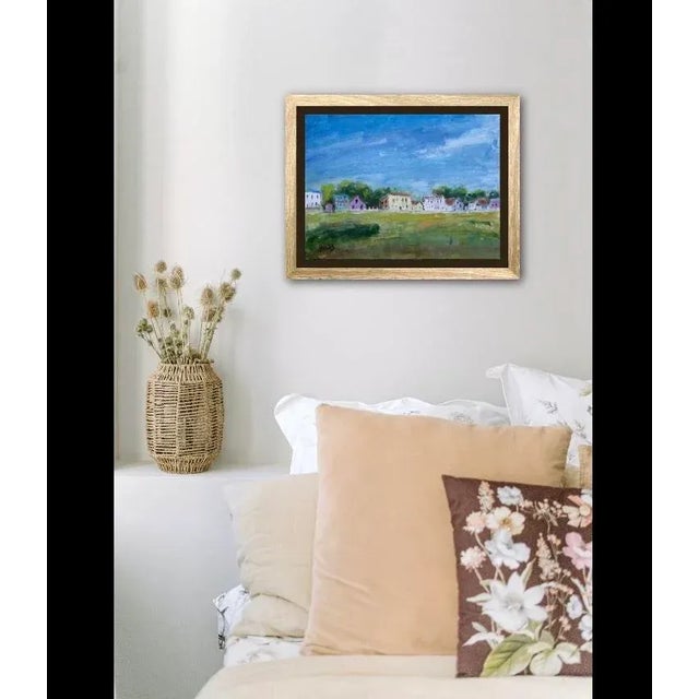 Mendocino Village (Original Impressionist Oil Painting) For Sale In Reno/Lake Tahoe - Image 6 of 6