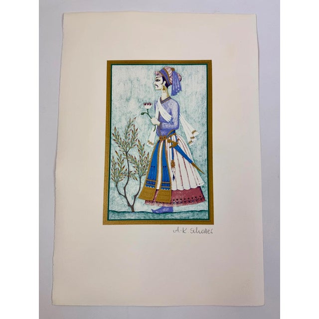 Anne-Kristin Schaller, Depictions of One Thousand and One Nights, 1980s, Lithograph, Set of 4 For Sale - Image 9 of 18