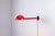 Postmodern Extendable Wall Lamp in Red Metal, 1970s For Sale - Image 4 of 14