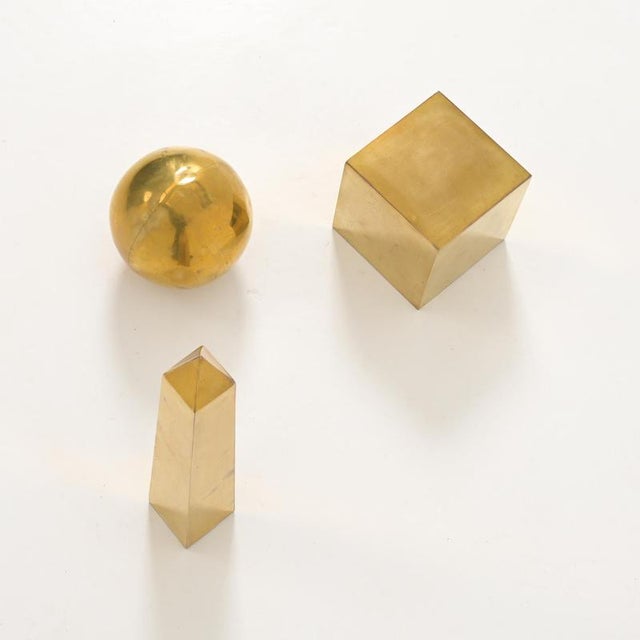 Brass Sculptures from Sarreid, Set of 3 For Sale - Image 3 of 18