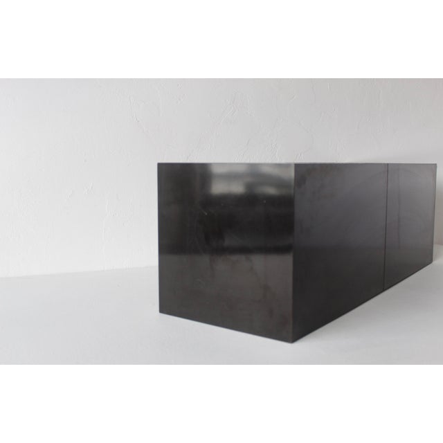 Black 1970s Modern Black Mica Pedestal Column Plant Stand Vintage For Sale - Image 8 of 11