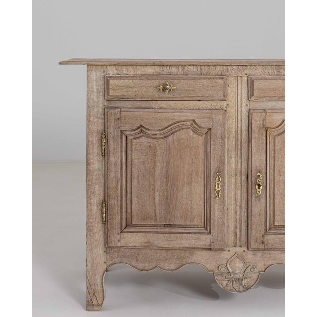 19th Century 19th Century French Louis XV Style Oak Buffet For Sale - Image 5 of 15