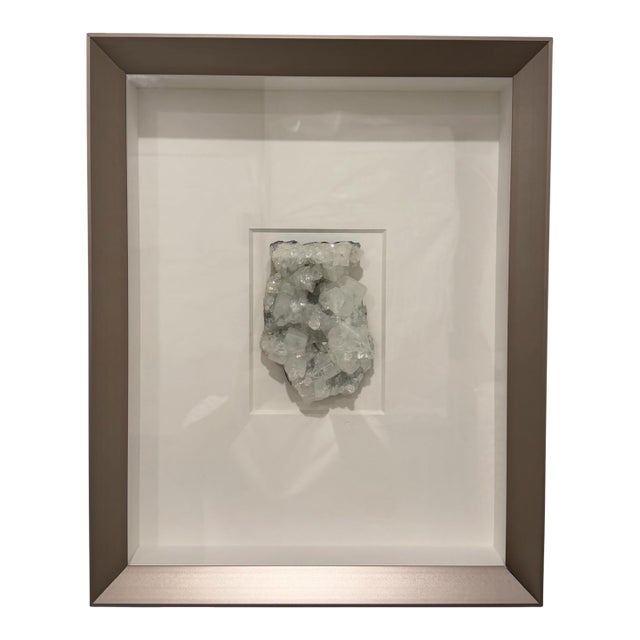 Pheromone by Christopher Marley Clear Apophyllite Framed Mineral Specimen For Sale