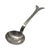 Metal 1990s Mariposa Brillante Hand Hammered Whale Tail Serving Ladle m.m. Evolução For Sale - Image 7 of 11