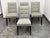 Design Plus Gallery presents a Set of Four Button Tufted Parsons Dining Chairs from Crate & Barrel. Upholstered in a...