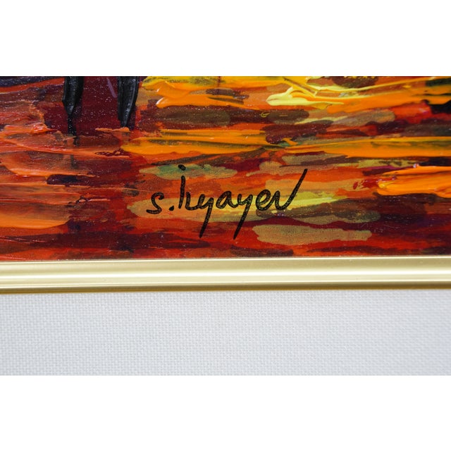 Orange Slava Ilyayev Caught in the Rain 2015 Serigraph Print Signed Coa For Sale - Image 8 of 13