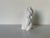 Vintage Italian White Ceramic Glazed Owl Sculpture For Sale - Image 4 of 8