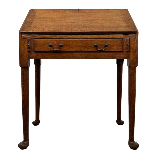 Antique 20th Century Golden Oak Bureau For Sale