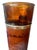 Vintage Jamaica Amber Glass Tumblers, Mahogany Sleeves – Mid-Century Tiki Barware, Set of 4 For Sale In Austin - Image 6 of 8